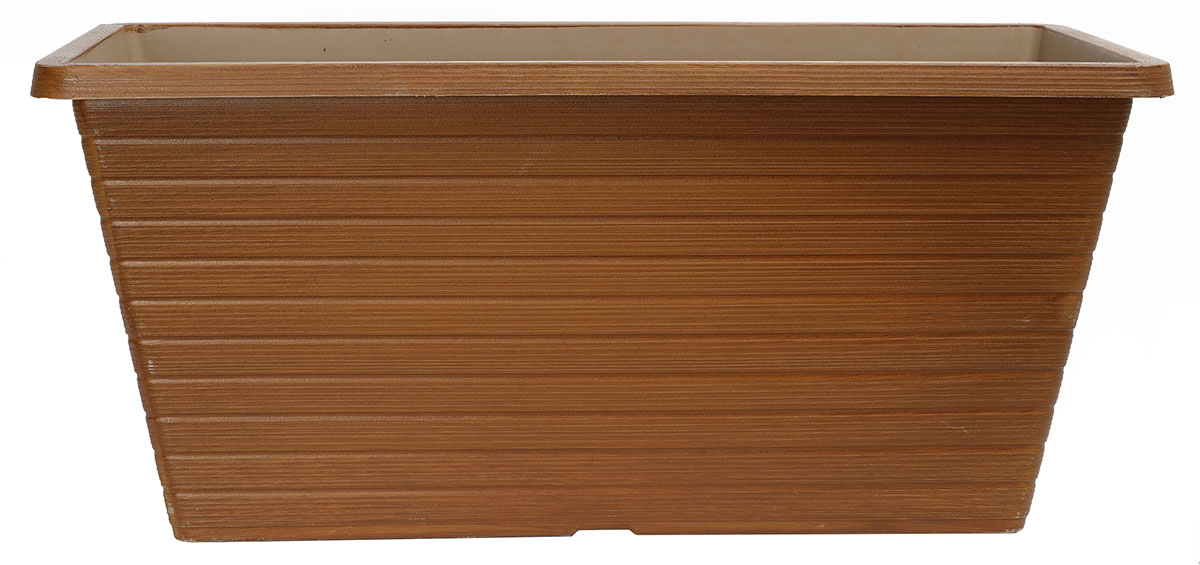 20 Inch Evans Window Box Oak Brown - 28 per case - Decorative Planters